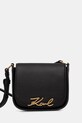 Karl Lagerfeld kabelka přes rameno dámská z imitace kůže K/SIGNATURE černá B2W30006