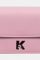 Τσάντα Karl Lagerfeld Jeans ροζ B2W30125