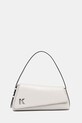 Δερμάτινη τσάντα Karl Lagerfeld Jeans λείο δέρμα λευκό B2W30130