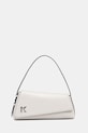Δερμάτινη τσάντα Karl Lagerfeld Jeans λείο δέρμα λευκό B2W30130