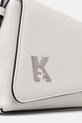 Δερμάτινη τσάντα Karl Lagerfeld Jeans λευκό B2W30130