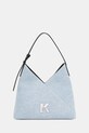 Τσάντα Karl Lagerfeld Jeans απλικέ μπλε B2W30132