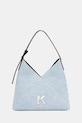 Τσάντα Karl Lagerfeld Jeans απλικέ μπλε B2W30132