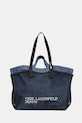 Τσάντα Karl Lagerfeld Jeans υφασμάτινο μπλε B2W50053