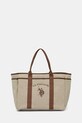U.S. Polo Assn. torebka shopper damska POOL SIDE beżowy BEU1P8630WC2