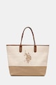Kabelka U.S. Polo Assn. POOL PARTY zmestí A4 béžová BEU2P8695WP5