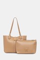 U.S. Polo Assn. torebka shopper damska z imitacji skóry MARGARET beżowy BEUMF9044WVP