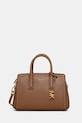 Δερμάτινη τσάντα MICHAEL Michael Kors λείο δέρμα καφέ 30S6A9IS1L