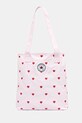 Converse torebka tote damska bawełniana x CHUCKS IN LOVE różowy MA5947
