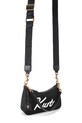 Kurt Geiger London torebka crossbody damska bawełniana 5587200609 czarny SS26