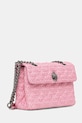 Kurt Geiger London torebka crossbody damska Raffia Kensington 5582698999 różowy SS26