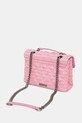 Akcesoria Kurt Geiger London torebka crossbody damska Raffia Kensington 5582698999 różowy