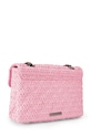 Doplnky Kurt Geiger London crossbody kabelka dámska Raffia Kensington 5582698999 ružová