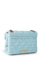 Akcesoria Kurt Geiger London torebka crossbody damska Raffia Mini Kensington 5576883999 niebieski