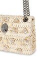 Kurt Geiger London torebka crossbody damska Raffia Mini Kensington 5576840999 żółty