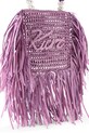 Akcesoria Kurt Geiger London torebka damska Kurt Mini Tote Fringe 5568895999 fioletowy