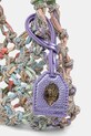 Kurt Geiger London torebka kuferek damska Macrame Crystal Bag 2038295689 fioletowy