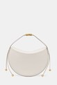 Akcesoria Furla torebka rogal damska skórzana Moonstone M Shoulder Bag WB01868.BX3104.PNN00 biały