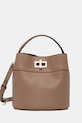 Furla torebka crossbody damska skórzana Amelia Mini Bucket Bag brązowy WE00879.HSF000.4489S