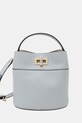 Furla чанта дамска от кожа Amelia Mini Bucket Bag тюркоазен WE00879.HSF000.AR300