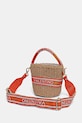 Akcesoria Valentino Bags torebka koszyk damska BOHO VBGA0L36 beżowy