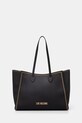 Love Moschino torebka shopper damska z imitacji skóry czarny JC4254PP0OKF0000