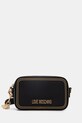 Love Moschino чанта crossbody дамска от имитация на кожа черен JC4255PP0OKF0000