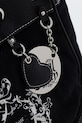 Juicy Couture torebka shopper damska bawełniana DAYDREAMER czarny BEJD09883WC2