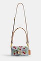 Аксессуары Coach сумка crossbody женская кожаная Cherry Embroidered Denim Tabby 20 CDZ33 голубой