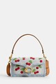 Coach torebka crossbody damska skórzana Cherry Embroidered Denim Tabby 26 niebieski CDZ32