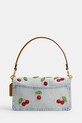 Coach torebka crossbody damska skórzana Cherry Embroidered Denim Tabby 26 CDZ32 niebieski SS26