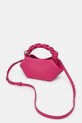 Akcesoria GANNI Bou Mini torebka crossbody damska z imitacji skóry B2100124 różowy