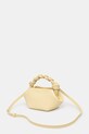 Akcesoria GANNI Bou Mini torebka crossbody damska skórzana B2100148 żółty