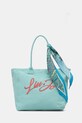 Liu Jo torba plażowa damska bawełniana turkusowy VA6191.T546A