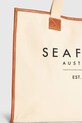 Seafolly tote γυναικεία από βαμβάκι Canvas Tote 71763.BG μπεζ SS26