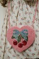 Детская сумочка Konges Sløjd BEADED HEART BAG узор розовый KS104220.PreSpring