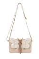 Donsje torebka skórzana dziecięca Brindi Purse Shimmer Libelle nie mieści A4 beżowy 5523101