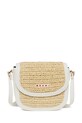 Marni torebka dziecięca MW113F RAFFIA EFFECT SMILE BAG BAGS nie mieści A4 beżowy M01828.M00WR