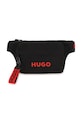 Детская сумка на пояс HUGO аппликация чёрный G01175