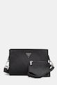 Guess saszetka MILANO nie mieści A4 czarny HMMISA.P6157