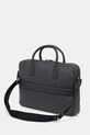 Akcesoria Tommy Hilfiger torba na laptopa skórzana AM0AM14072 szary