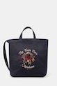 Drôle de Monsieur torba bawełniana Sac Tote Slogan Rose granatowy J.AC195.CO277.NY