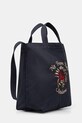 Drôle de Monsieur torba bawełniana Sac Tote Slogan Rose J.AC195.CO277.NY granatowy SS26