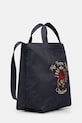 Drôle de Monsieur torba bawełniana Sac Tote Slogan Rose J.AC195.CO277.NY granatowy SS26