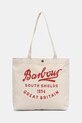 Barbour torba bawełniana Script beżowy UBA0752