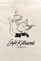 Café Kitsuné Barista Fox torba materiałowa bawełniana damska beżowy QU05120WW9042