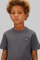 Chłopiec Calvin Klein Jeans t-shirt bawełniany dziecięcy IU0IU00543.128.176.PPY2 szary