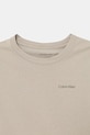 Băieți Calvin Klein Jeans tricou de bumbac pentru copii IU0IU00683.128.176.PPY2 bej