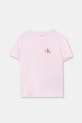 Calvin Klein Jeans t-shirt bawełniany dziecięcy bawełna różowy IU0IU00719.104.116.PPY2