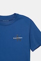 CHLAPEC Dětské bavlněné tričko Calvin Klein Jeans IU0IU00719.128.176.PPY2 modrá